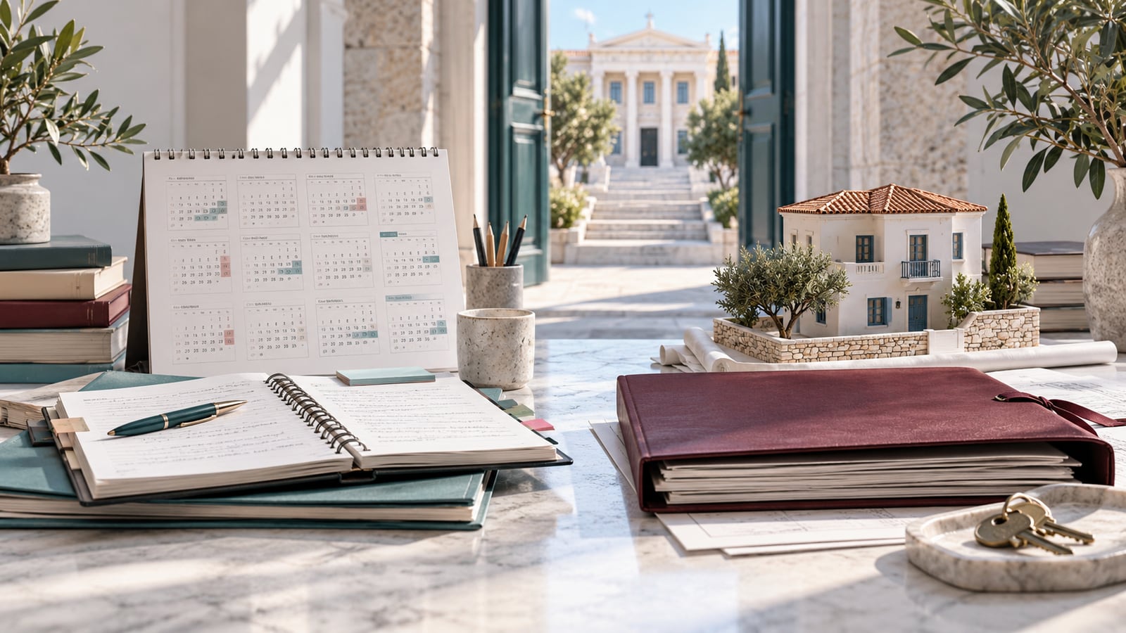 Illustration contrasting a long-term residence history file with an investor's property file.